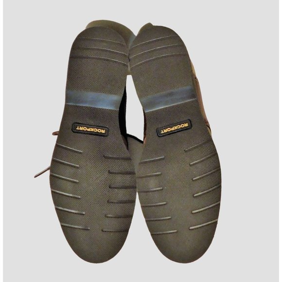 Rockport Mens Shoes 10M Leather Oxford Ties Brown Tan - Picture 12 of 13